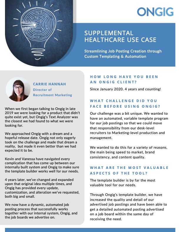 supplemental healthcare use case